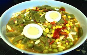 Menestra De Verduras Con Jamón
