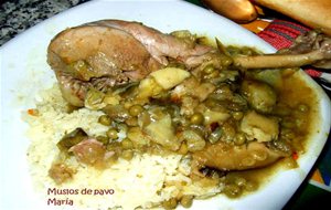 Muslos De Pavo Con Verduras
