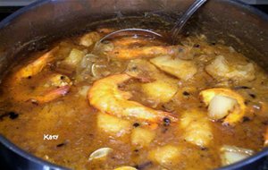 Patatas Guisadas Con Langostinos
