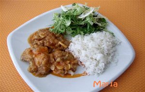 Filetes De Pavo En Salsa De Ajo
