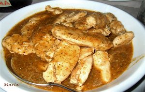 Pechuga De Pollo En Salsa De Cebolla
