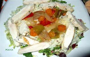 Pechuga De Pollo Con Verduras Escabechadas
