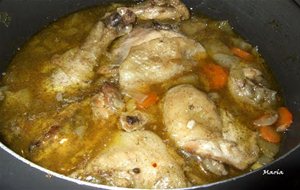 Pollo  Con Berenjenas Y Calabacín  (dos Recetas)
