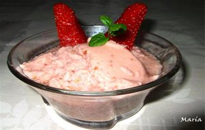 Postre De Frutas Con Queso Batido
