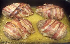 Rollo De Carne Picada Con Bacon
