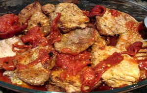 Filetes De Solomillo Con Tomate
