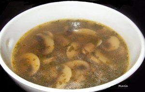 Sopa De Champiñones 
