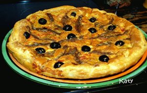 Tarta De Anchoas Y Puerros
