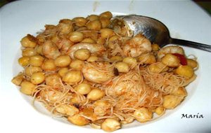 Garbanzos Con Langostinos
