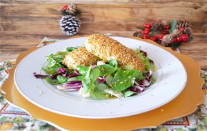 Ensalada De Cola De Mar Rebozada Con Sesamo Y Vinagreta De Vainilla
