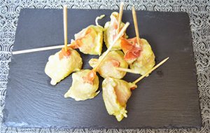 Melón Con Jamón En Tempura
