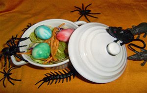 Ensalada Con Huevos De Mini Dragon

