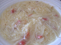 Sopa De Fideos Con Jamón
