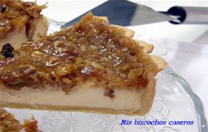 Tarta De Queso Y Vainilla Con Nueces Y Toffee
