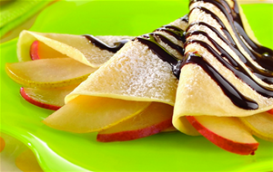 Crepas De Pera Con Chocolate