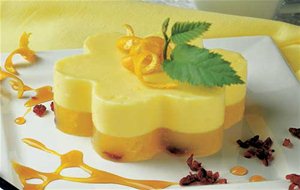 Gelatina De Mango Con Arándanos