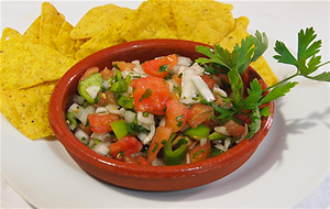 Champiñones Con Pico De Gallo