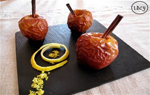 Manzanas Asadas Con Canela Y Limon
