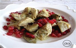 Escabeche De Alcachofas Con Granada
