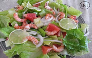 Ensalada De Gambas Y Pomelo
