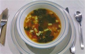 Nutritiva Sopa De Papa Y Acelga
