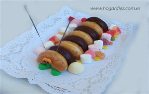 Tarta Gusano De Donuts
