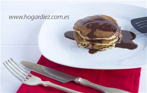 Pancakes Con Sirope Casero De Nutella
