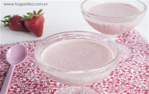 Panna Cotta De Fresas
