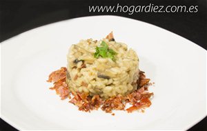 Rissotto De Setas Con Crujiente De Jamón
