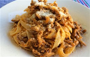 Tagliatelle Boloñesa "matadores"
