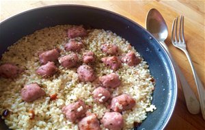 Arroz Al Romero Con Salchichas Frescas
