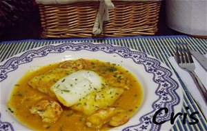 Lomo De Bacalao En Salsa Marinera
