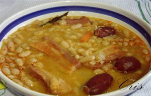 Alubias Con Chorizo Y Panceta
