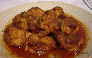 Albondigas De Mero Y Langostinos
