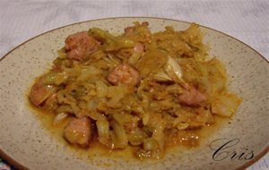 Repollo Con Salchichas
