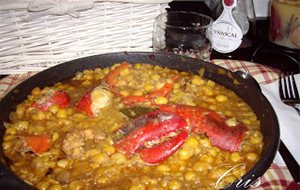 Garbanzos Con Bogavante Y Gambas
