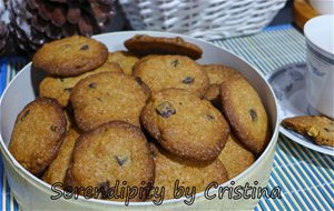 Galletas De Pepitas De Chocolate Y Nuez
