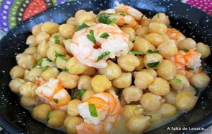 Garbanzos Con Langostinos
