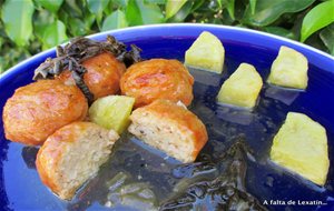 Albóndigas De Pollo En Salsa De Salvia Y Sidra
