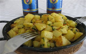 Patatas Picantes Con Cilantro
