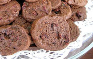 Galletas Sablé De Chocolate Y Cranberries
