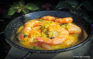 Langostinos Picantes Al Estilo De Mozambique / Shrimp Mozambique
