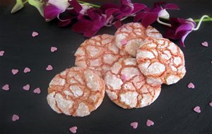Strawberry Crinkle Cookies
