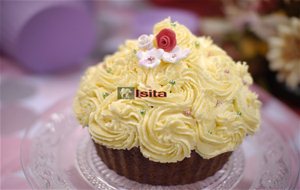 Cupcakes Gigante Con Flores
