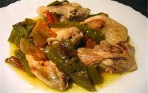 Pollo Con Pimientos.
