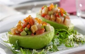 Aguacates Con Ahumados Y Huevas
