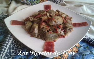 Alcachofas Salteadas Con Jamón Ibérico
