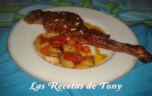 Paletilla De Cordero Al Horno Con Verduras Asadas
