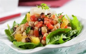 Ensalada De Garbanzos Con Bacalao
