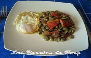 Habas Salteadas Con Jamón
